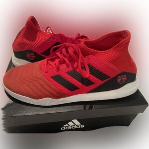 adidas red and black NY Red Bulls MLS official trainers — Predator 19.3 TR
